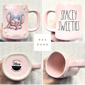 Rae Dunn Stitch Angel Pink Mug